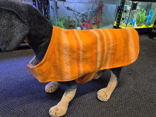 Recycled Wool Blanket Dog Coat 41cm