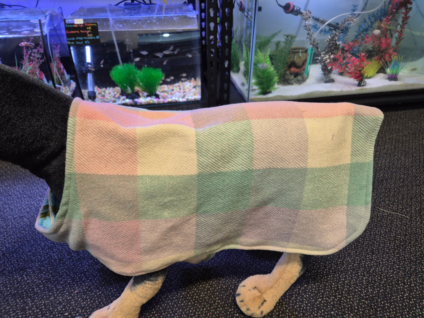 Recycled Wool Blanket Dog Coat 42cm