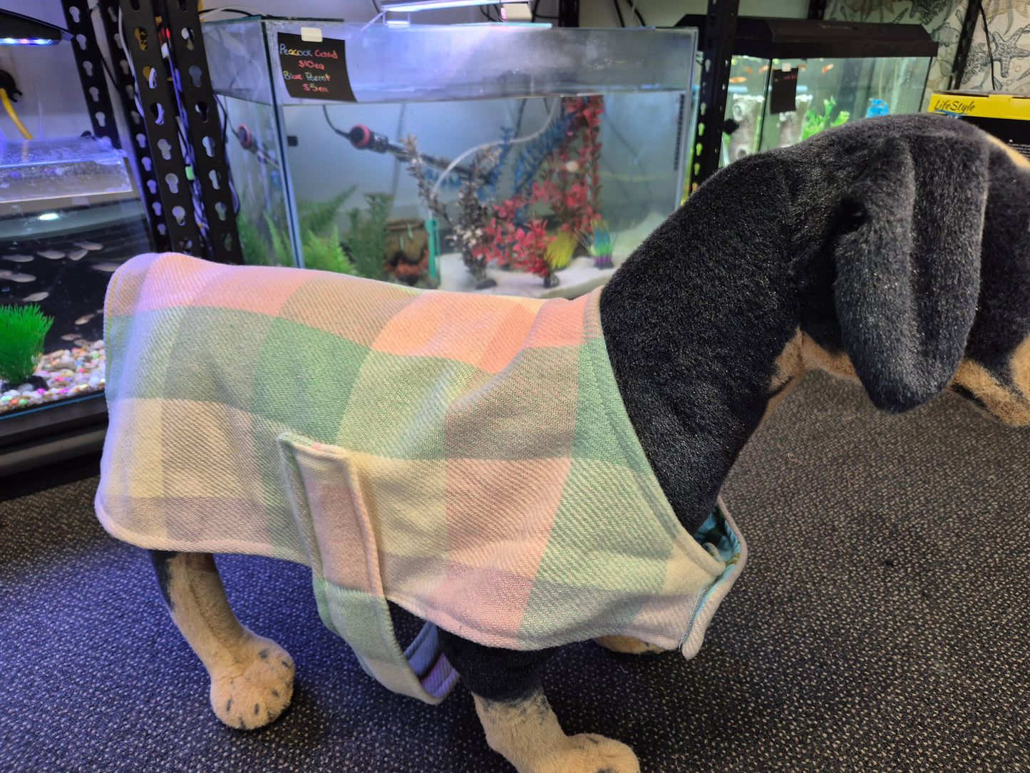 Recycled Wool Blanket Dog Coat 42cm