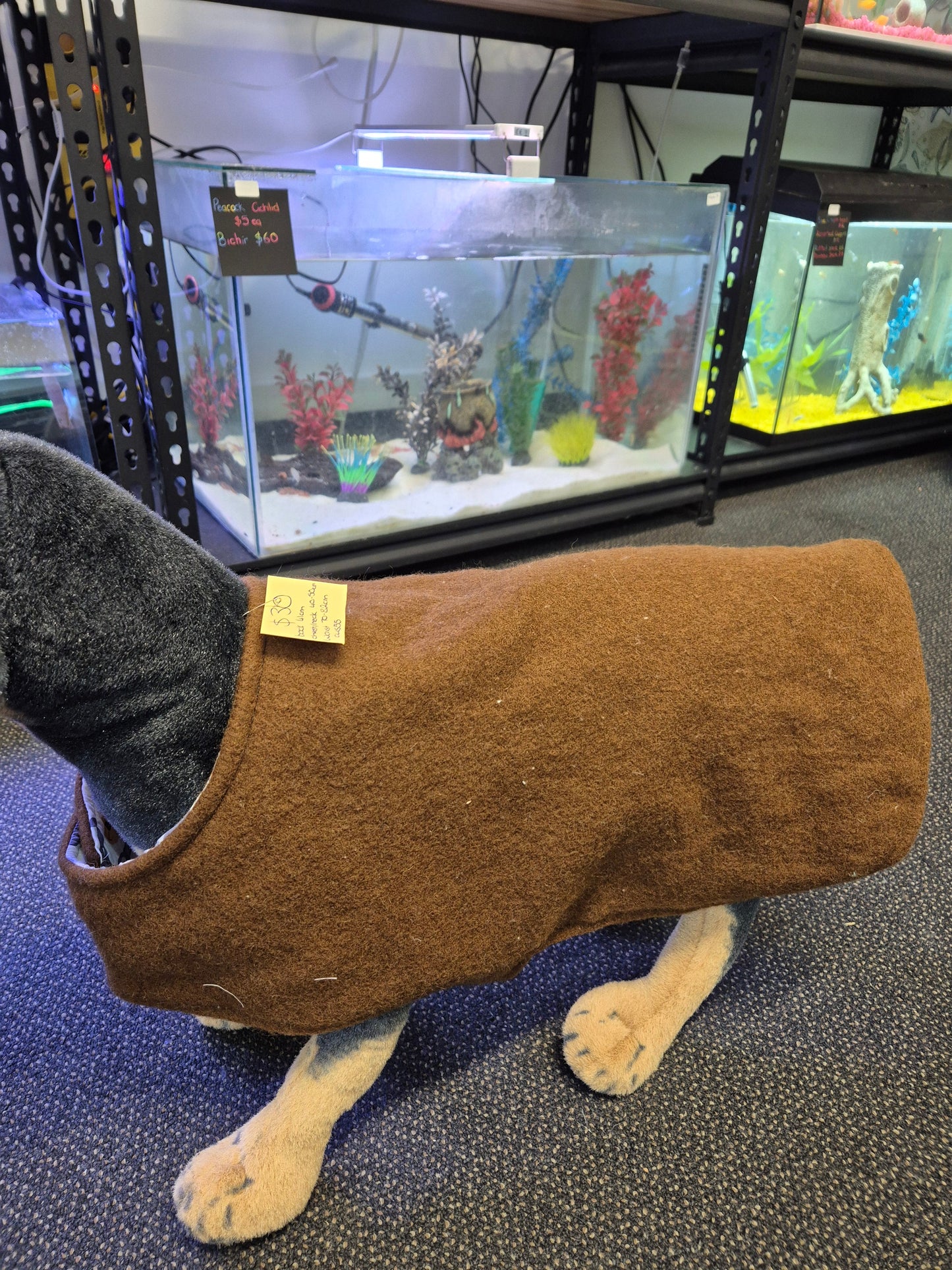 Recycled Wool Blanket Dog Coat 41 cm