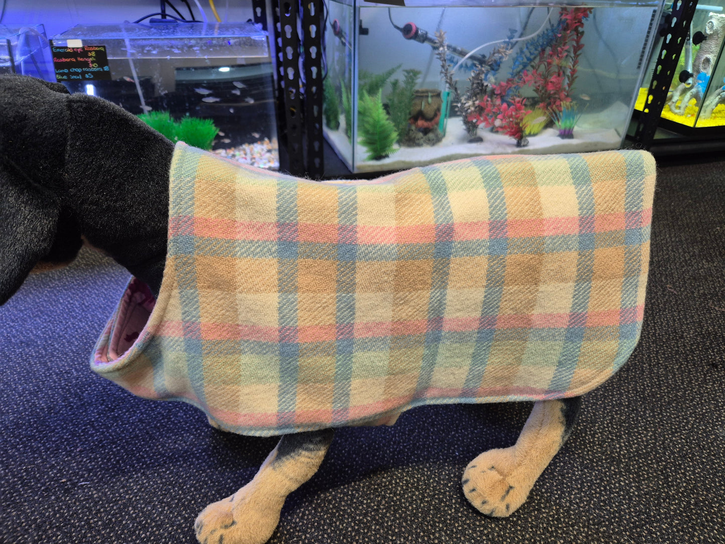 Recycled Wool Blanket Dog Coat 41cm