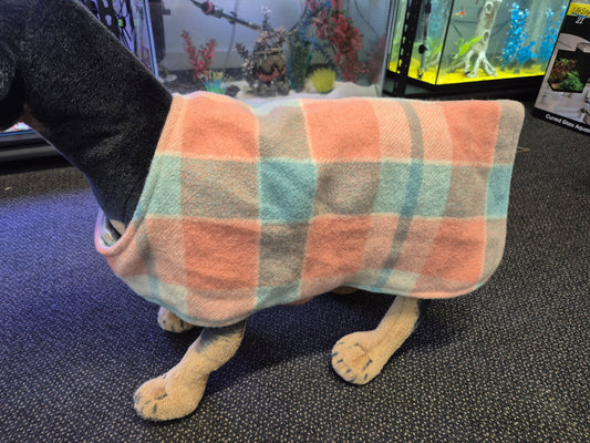 Recycled Wool Blanket Dog Coat 41 cm #62